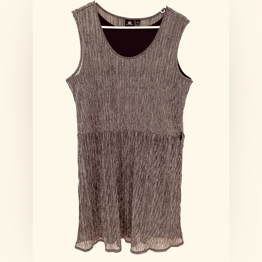 Rock & Republic Metallic Gold Mini Dress